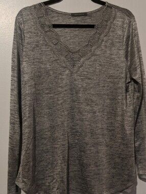 Grey long sleeve top